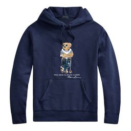 thumbnail for Spring 24 Polo Bear Hooded Ralph Lauren Bear Sweatshirt Men&#039;s Winter Top Pullover Hooded Fleece Outer