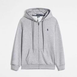 thumbnail for Spring and Autumn Pony thin RL hooded cardigan solid color sweatshirt embroidered loose Paul men's polo jacket on behalf of the hair