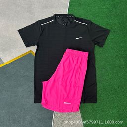 thumbnail for Wholesale new sports foreign trade suits fitness running sets quick drying breathable loose casual short sleeve shorts men's clothing