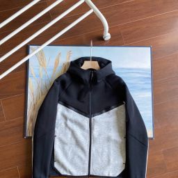 thumbnail for 25 Spring and Autumn Casual Sports Laminated TECH FIECE Technology Zipper Set Jacket Sweatpants 950+496