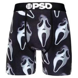 thumbnail for Fashion Brand PSD Ice Silk Polyester Short Pants Beach Pants Printed Animation Comfortable Sports Running Boxer Briefs for Men