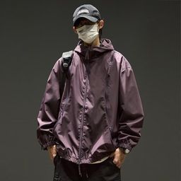 thumbnail for Men's Spring and Autumn American Style Trendy Brand Plutton Handsome Functional Hooded Jacket Personalized Stitching Outdoor Windproof Overcoat