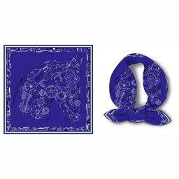 thumbnail for 53cm Vintage Animal World Women's Faux Silk Small Square Scarf Versatile Printed Neck Scarf Foreign Trade Cross-Border Silk Scarf Wholesale