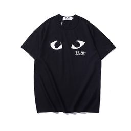 thumbnail for Foreign trade wholesale star with the same trendy brand love embroidery short-sleeved cotton red heart couple T-shirt long shirt sweatshirt