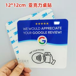 thumbnail for Touch the nfc stand Google good review Google Review applet ordering nfc stand review card