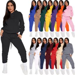 thumbnail for Cross-border Explosions Trendy Brand Supply Sports Autumn and Winter European and American Women's Fashion Leisure Hoodie Sports suit