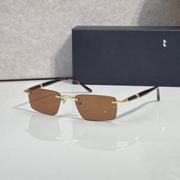 thumbnail for Wanjia Frameless Square Sunglasses, European and American Instagram Fashion Metal Sunglasses Style for Men and Women MB0484S Influencers