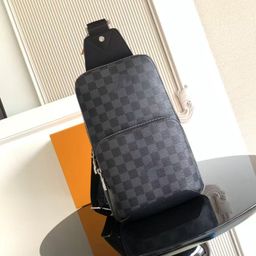 thumbnail for New trendy leather men's chest bag fashionable and versatile crossbody bag multifunctional large capacity baguette bag men's fanny pack