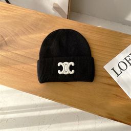 thumbnail for 2024 Winter New Rabbit Fur Hat Women&#039s Arc de Triomphe Thickened Warm Knitted Hat Showering Face Small Wool Hat Men&#039s Cold Hat