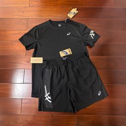 thumbnail for High-end Arthur European and American Cross-border Summer Quick-Dry Sports Casual Breathable Short Sleeve Shorts Jacket Men's Three-Piece Set