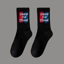 thumbnail for Zhuji meias de tamanho grande, meias esportivas masculinas, meias de basquete absorventes de suor, outono e inverno, meias de tubo médio, atacado feminino