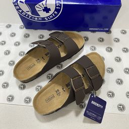 thumbnail for McProm Buckle Flat Cork Slippers Beach Bocken Half Slippers Men&#039;s and Women&#039;s Couples Sandals Summer Buckle Bucken