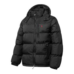 thumbnail for 2569 Ruff Couple Winter Thickened Hooded Jacket Embroidered POLO Pony Cotton Jacket