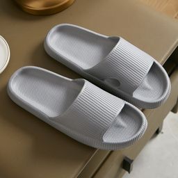 thumbnail for Women's Slip-on Slippers for Summer Outer Wear Thick-soled EVA Indoor Home Bathroom Bathing Non-slip Silent Sandals for Men
