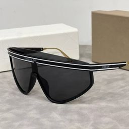 thumbnail for 2025 New European and American Trendy Vintage Fashion Sunglasses for Men and Women, Large Frame Integrated Letters, Windproof and Sunshade Sunglasses
