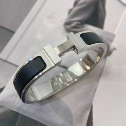 thumbnail for Emma H bracelet high version black warrior enamel bracelet men's pure black frosted buckle bracelet cross-border hit