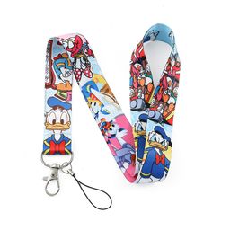 thumbnail for Anime cartoon up: Donald Duck lanyard, phone neck strap, polyester heat transfer webbing wholesale