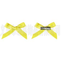 thumbnail for Multi-colored ribbon 4cm bow hairpin ballet style sweet duckbill clip side clip dopamine braided hair headpiece card