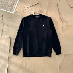 thumbnail for Classic Small Label Embroidered Men's Winter Velvet Round Neck Sweatshirt