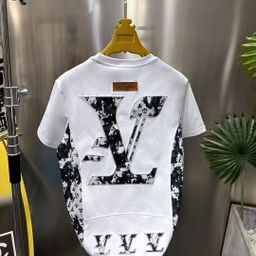 thumbnail for 港月男士春夏新款潮流百搭修身时尚套装131黑色白色时尚都市