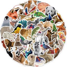 thumbnail for 50 oil paintings, animal portraits, graffiti stickers, decorative luggage guitars, DIY waterproof stickers, Amazon hits