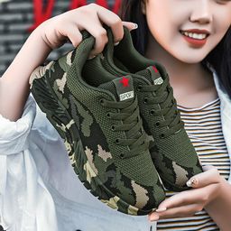 thumbnail for Sapatos camuflados para homens e mulheres na primavera, verão e inverno, tênis de treinamento de montanhismo ao ar livre, tênis de treinamento militar para estudantes, tênis de liberação, tênis de proteção do trabalho em canteiros de obras