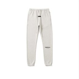 thumbnail for FOG FEAR OF GOD double-line ESSENTIALS autumn and winter fleece-lined flocking ankle-tied casual trousers