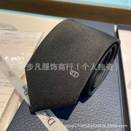 thumbnail for D Brand Tie Shirt Accessories Tie Professional Suit Tie Men's Formal Wear Foreign Trade Cross-Border Silk Fashion Versatile