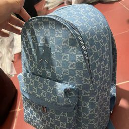 thumbnail for Fashion Checkerboard Printed Letter Backpack Car Stitch Bag Travel Bag Trendy Brand Checker Men's and Women's Sports Backpack