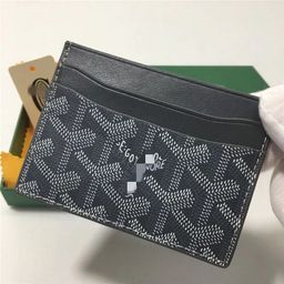 thumbnail for Canvas card bag, five card slots, loose change, dogtooth card holder with two layers of cowhide