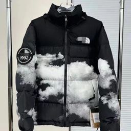 thumbnail for Foreign Trade New Model Beijia 1996 Cotton Jacket Co-Branded Splicing Style for Men and Women Couples Full Printed Pattern Winter Cotton Jacket