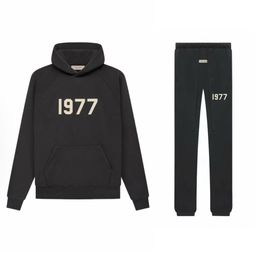thumbnail for Essentials Sweatshirt Fog Replica High-End Version Hoodie Ningbo American Version Ss22 Flocking 1977 Sweatshirt Sweatpants