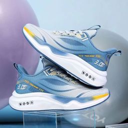 thumbnail for Spring and Autumn New Trendy Fashion Casual Lightweight Sports Running Shoes Soft Sole Cross-border Fashion Men's Shoes Mesh Breathable