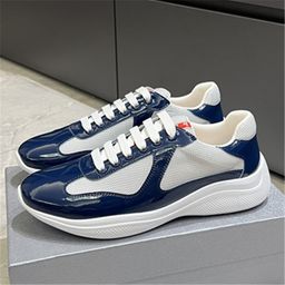 thumbnail for European and American trendy fashion light luxury P family men's shoes 2025 autumn bright patent leather breathable and versatile fashionable red casual shoes