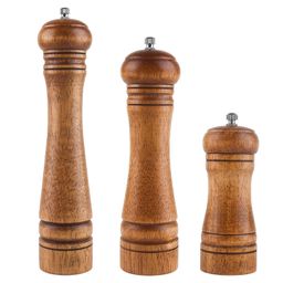 thumbnail for Wooden pepper grinder 5-inch 8-inch 10-inch manual black pepper pepper sea salt grinder spice seasoning bottle