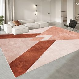 thumbnail for 轻奢高级茶几毯地毯客厅奶油风沙发地垫免洗可擦防滑卧室床边地毯