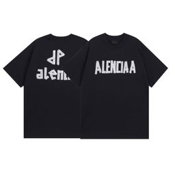 thumbnail for Correct version of foreign trade Paris tide brand B 25ss new tape printing couples short sleeve tide brand T-shirt summer men