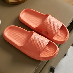 thumbnail for Women's Slip-on Slippers for Summer Outer Wear Thick-soled EVA Indoor Home Bathroom Bathing Non-slip Silent Sandals for Men