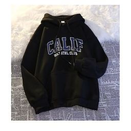 thumbnail for American Hooded Sweatshirt Men's Spring and Autumn Ins Fashion Brand fleece-lined Japanese cityboy Heavy Loose Boys' Jacket
