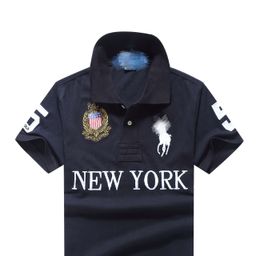 thumbnail for Foreign trade summer Paul Malaysia POLO shirt city style jersey American lapel embroidery casual men's plus size short sleeves