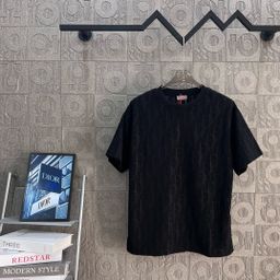 thumbnail for Correct Edition 2025 Early Spring New Spring Summer CD Letter Dark Jacquard Logo Crewneck Short-sleeved T-shirt Lowe