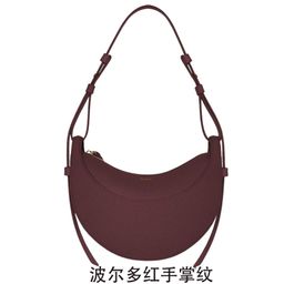 thumbnail for Polene Crescent Bag 2024 New Bag Genuine Leather French Niche Design Single Underarm Bag Crossbody Bag Women