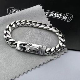 thumbnail for Chao Xuan Crow Heart Personality Letter Bracelet Men's and Women's Couple Vintage Thai Silver Cross Dice Bracelet