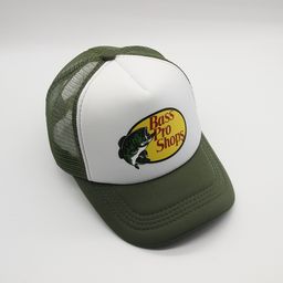 thumbnail for Amazon Bass pro shops printed mesh cap summer outdoor sunshade casual cap trucker cap
