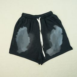 thumbnail for Lightning wash monogram print logo trend high street shorts