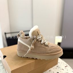 thumbnail for Cross-border e-commerce new Mel couple men's and women's snow boots, women's thick soles, fur integration, warmth, casual warmth, and thickening