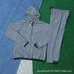 thumbnail for Autumn and winter suits 2025 new quick-drying ice silk pants athleisure jacket zipper hooded sun protection clothing for men and women