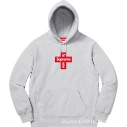 thumbnail for Satin Appliqué Hooded Sweatshirt American Street Fashion Brand Monogram Embroidered Sweatshirt Men