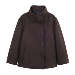 thumbnail for Cross-border women's clothing manufacturer wholesale 2026 spring fashionable high-neck short woolen coat jacket