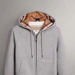 thumbnail for Cross-border European and American stations can order embroidered logo high quality British style hooded women&#039s sweater autumn and winter women&#039s jacket full cardigan